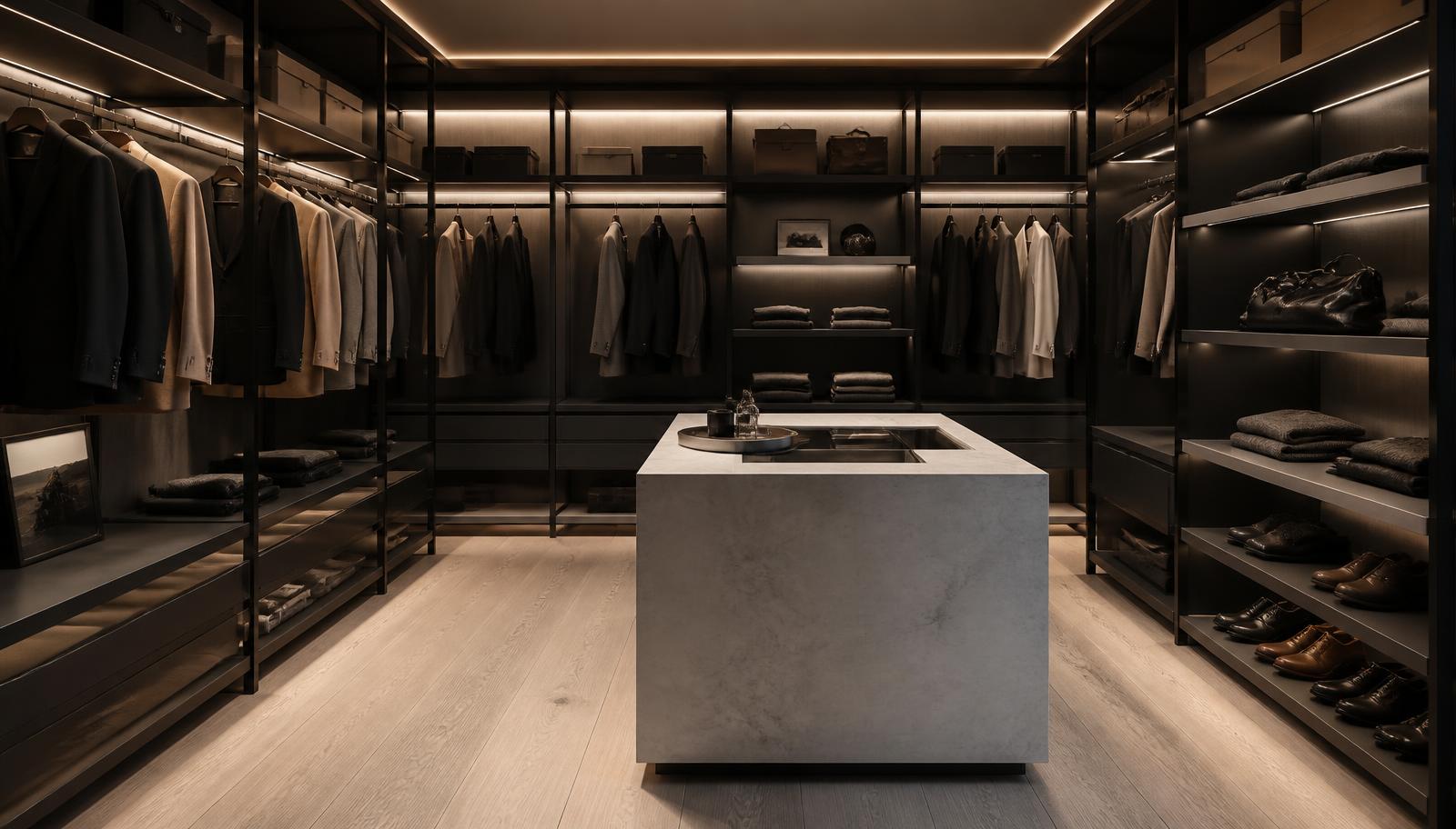 Walk-in Wardrobe Special Fittings for modular wardrobes — Mirano by Varun Impex
